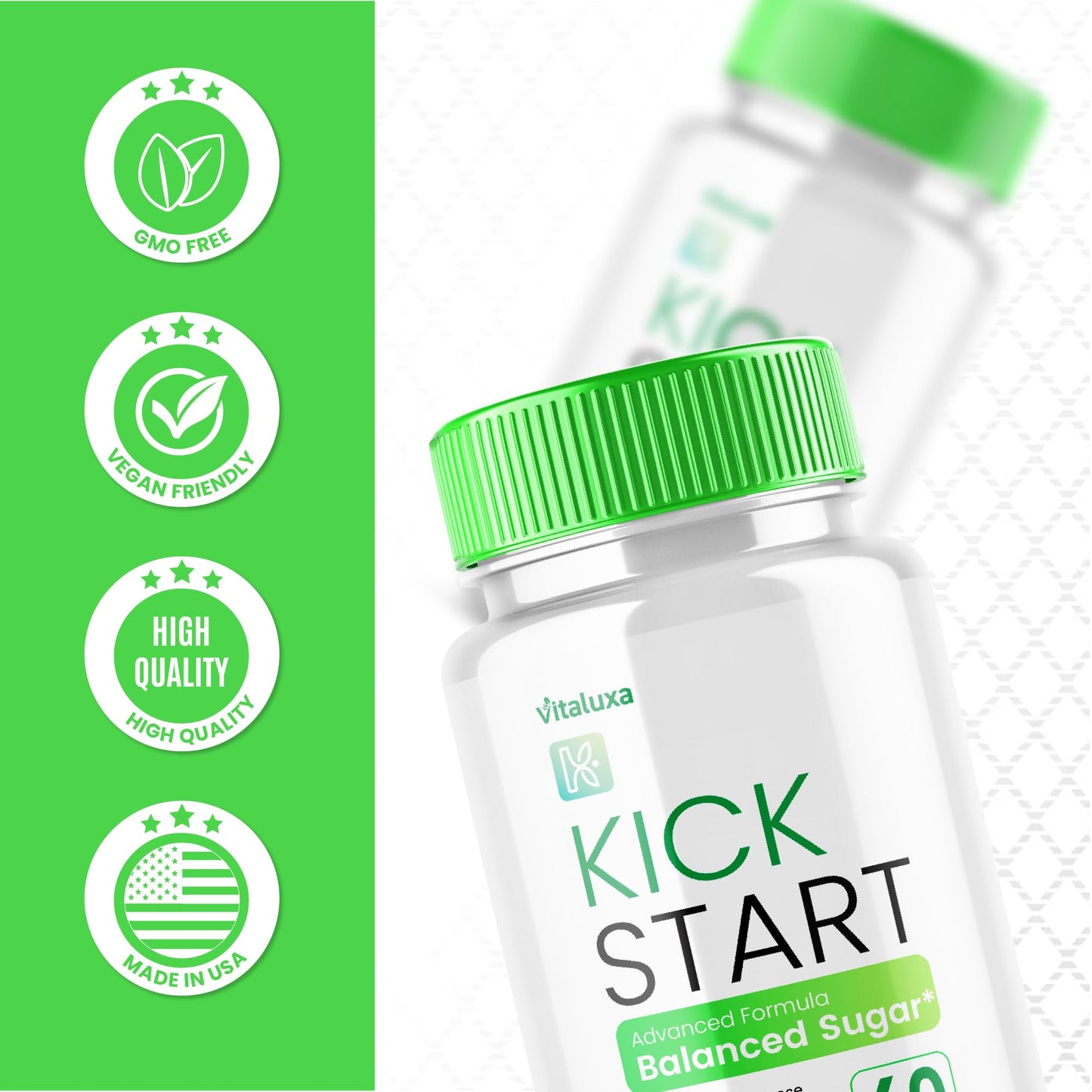 Vitaluxa Kick Start Glyco Optimizer Capsules, 60 Capsules