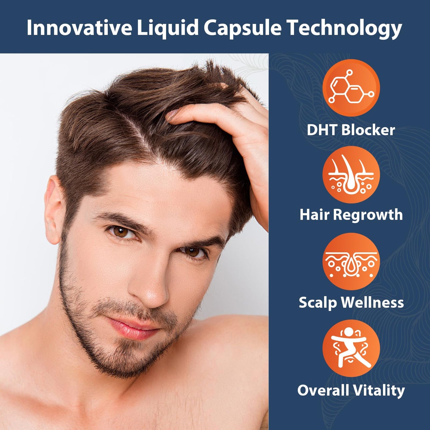 Talyvorlathor DHT Blocker for Men with Saw Palmetto & Biotin, Hair Growth Formula, Proprietary Herbal Blends Capsules 90