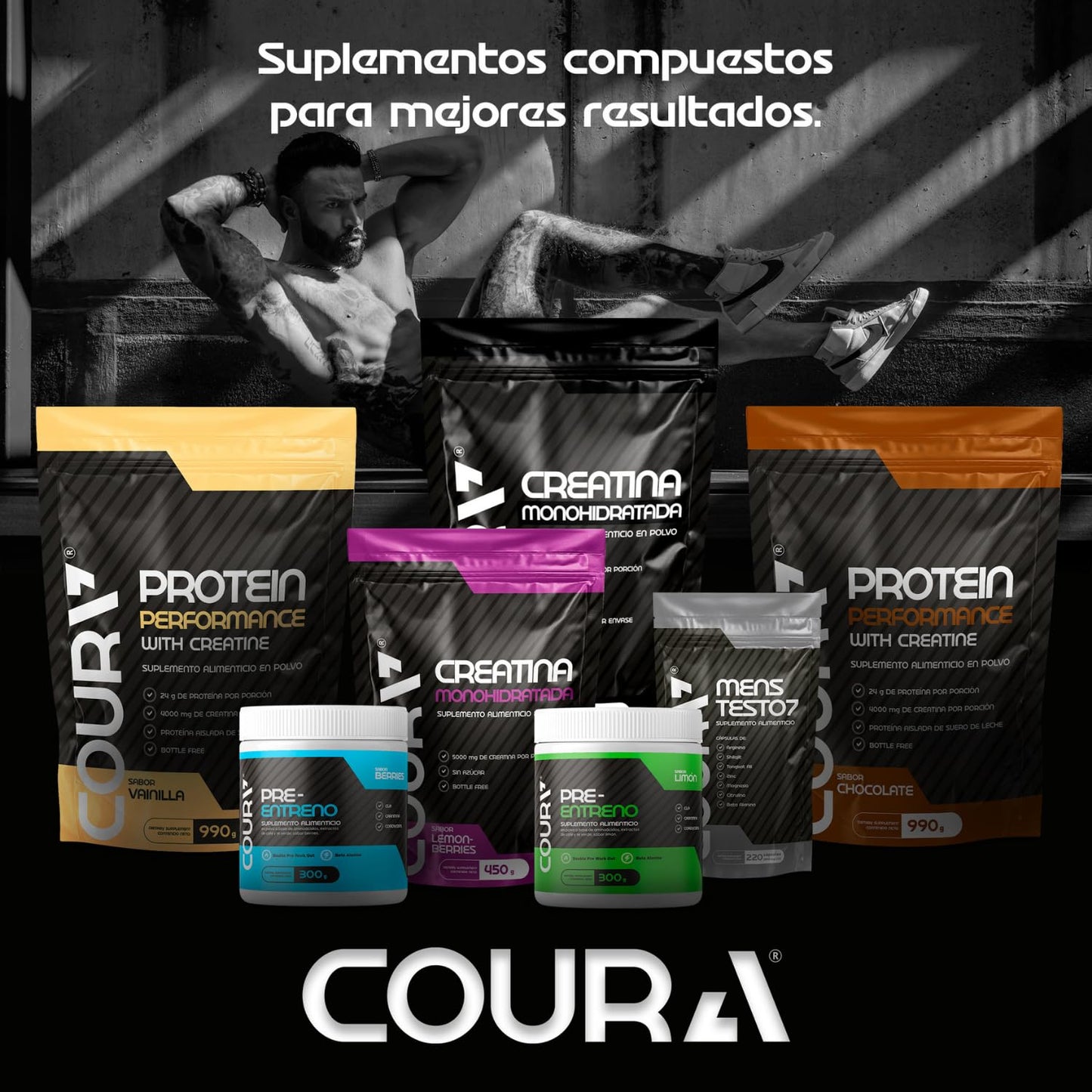 COURA Pre Workout Powder 10.5 oz