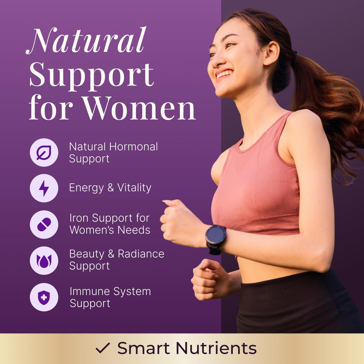 Smart Nutrients Beef Organs Supplement for Women 100% Grass-Fed Capsule, 180 Count