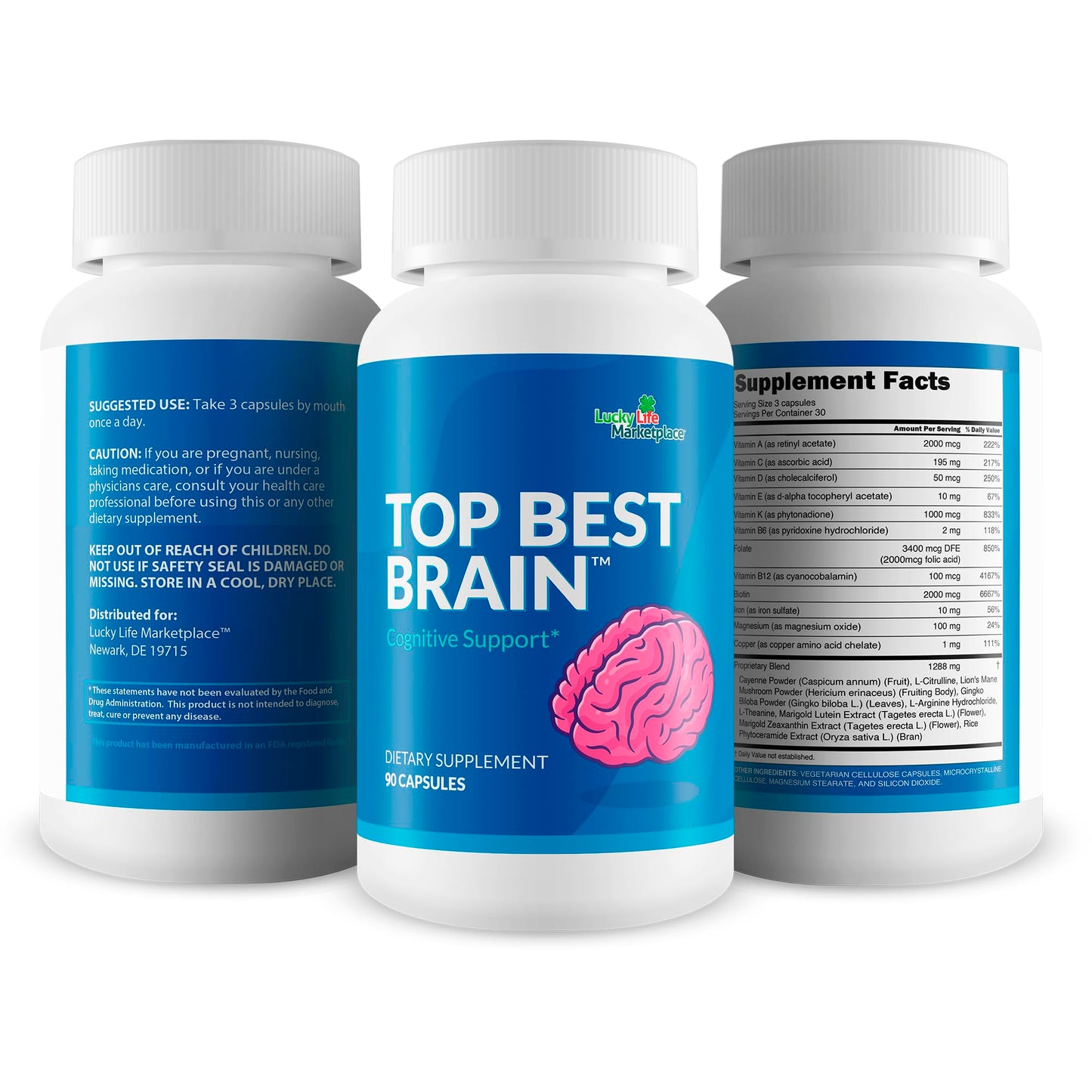 Generic Top Best Brain Capsule 90 Count