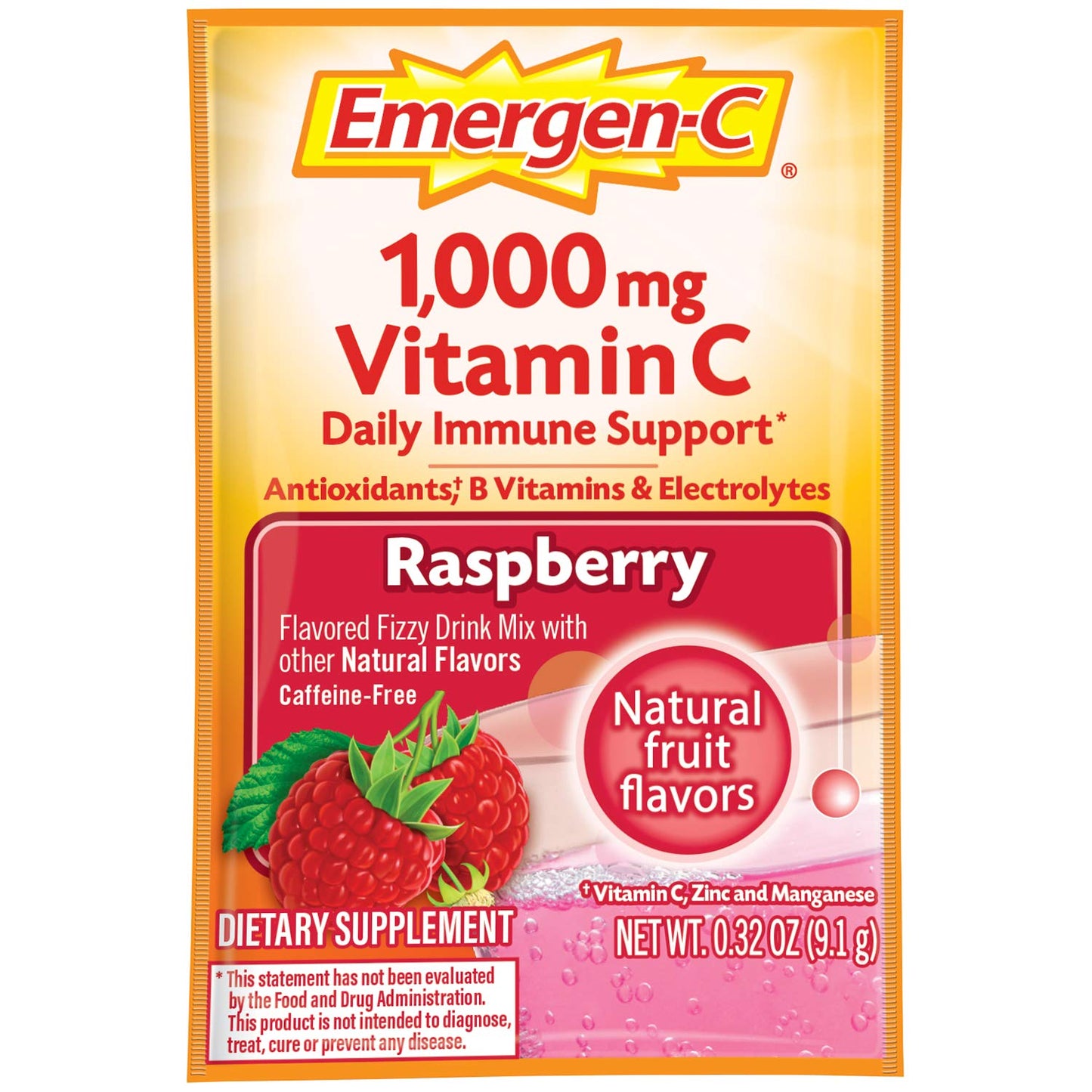 Alacer Emergen-C Raspberry 30 Capsules