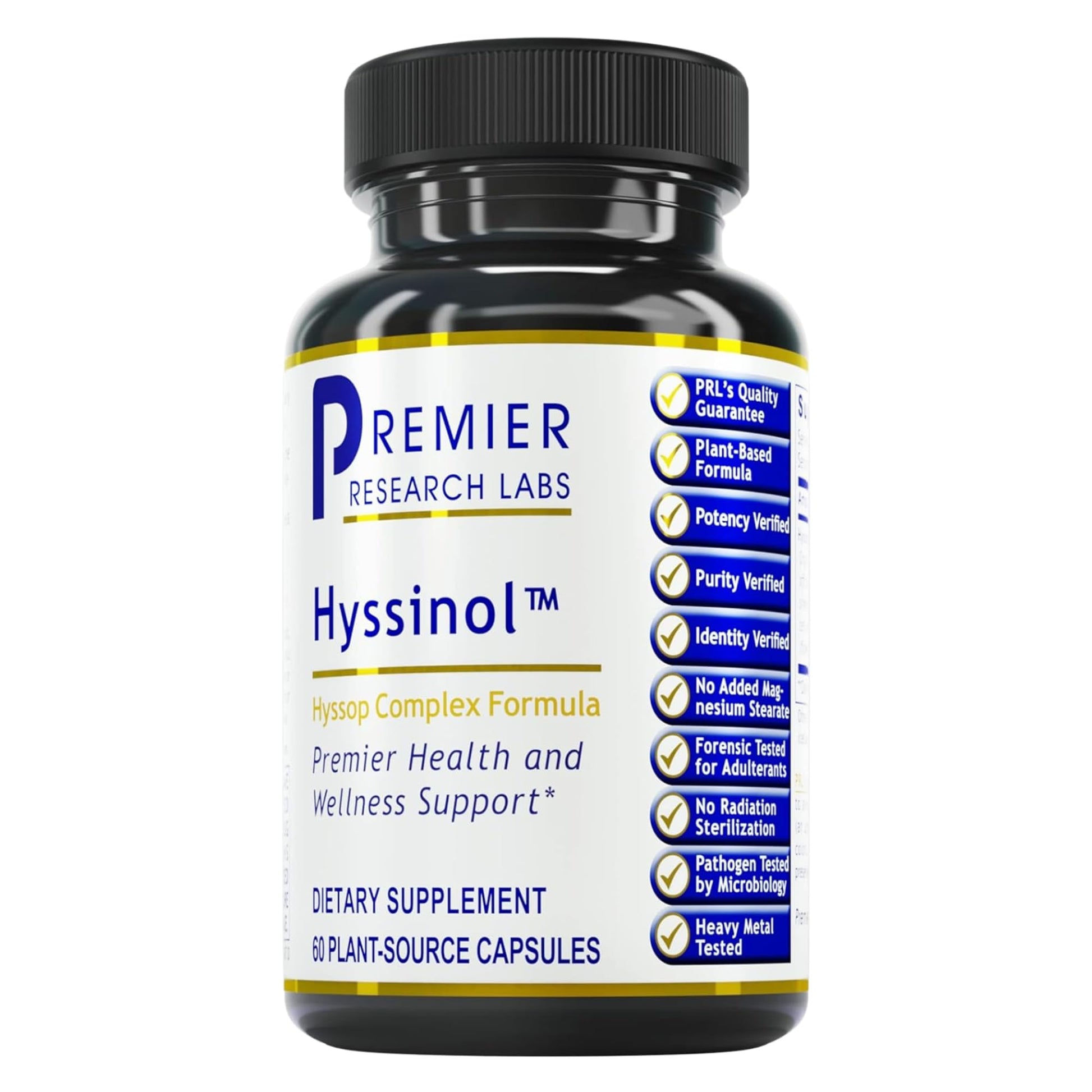 Premier Research Labs Hyssinol Hyssop Capsules, 60 Capsules