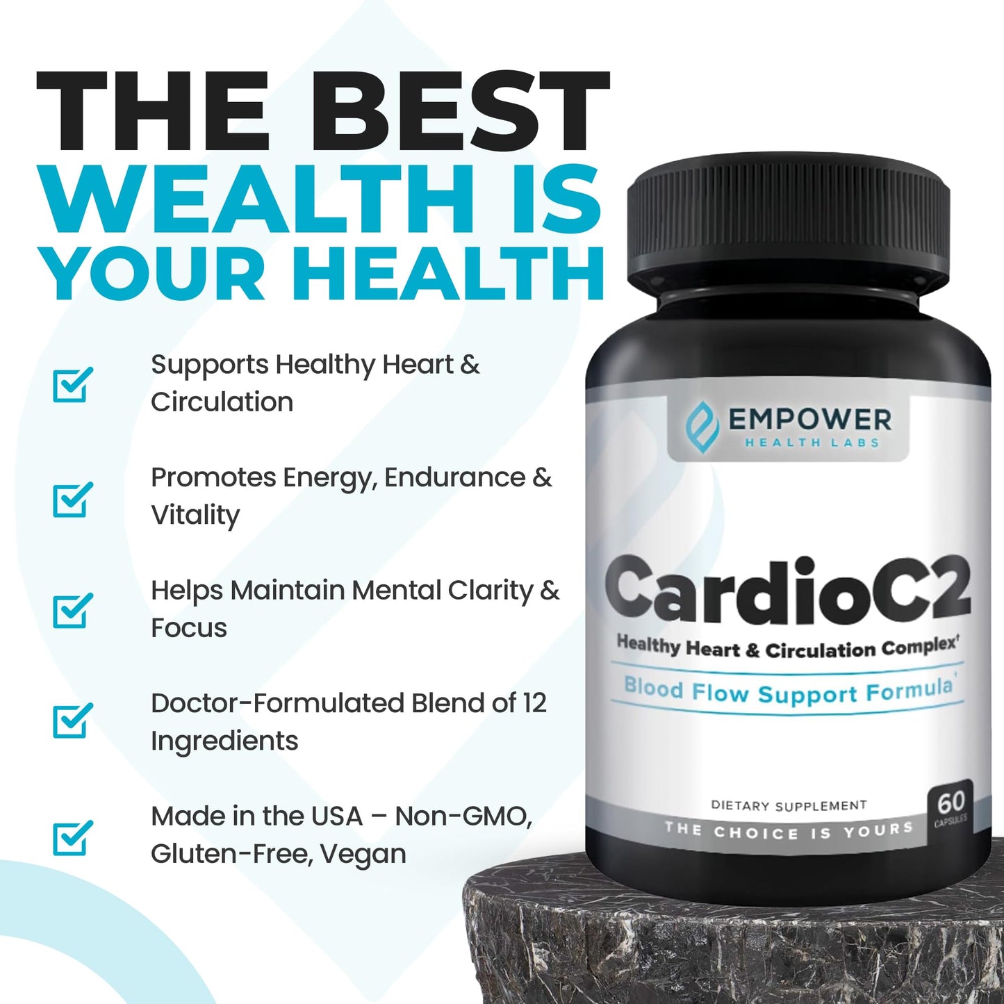 Empower Health Labs CardioC2 Circulation & Energy Support Capsule 1