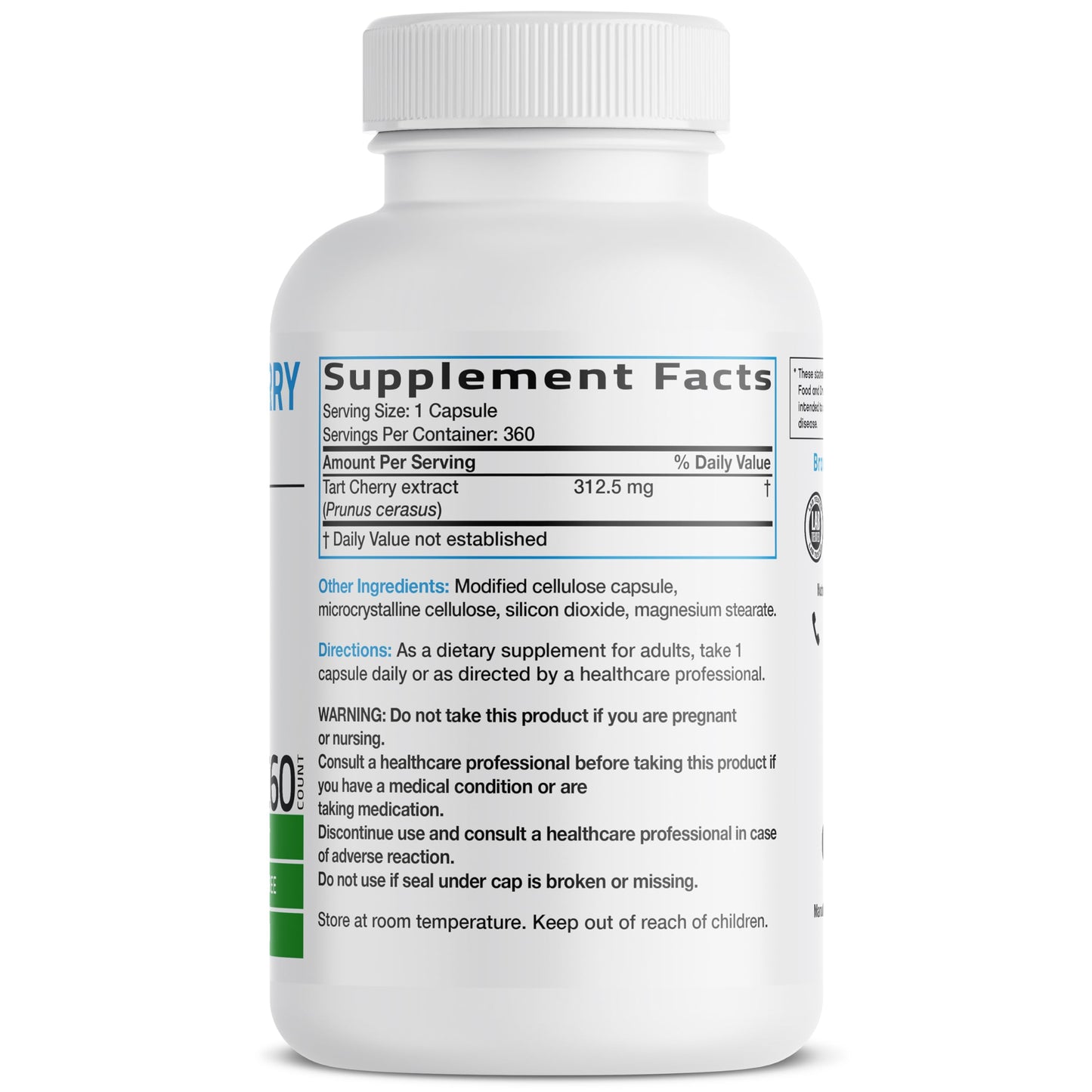 Bronson Tart Cherry Extract for Joint Support Capsules 360