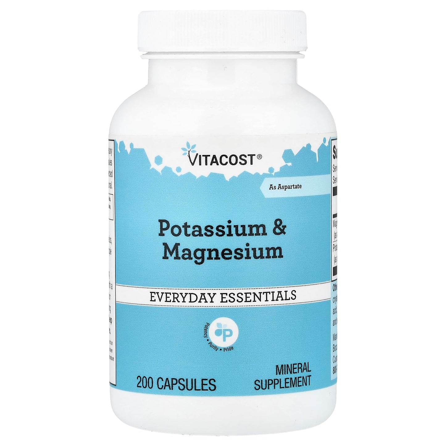 Vitacost Potassium & Magnesium, 200 Capsules