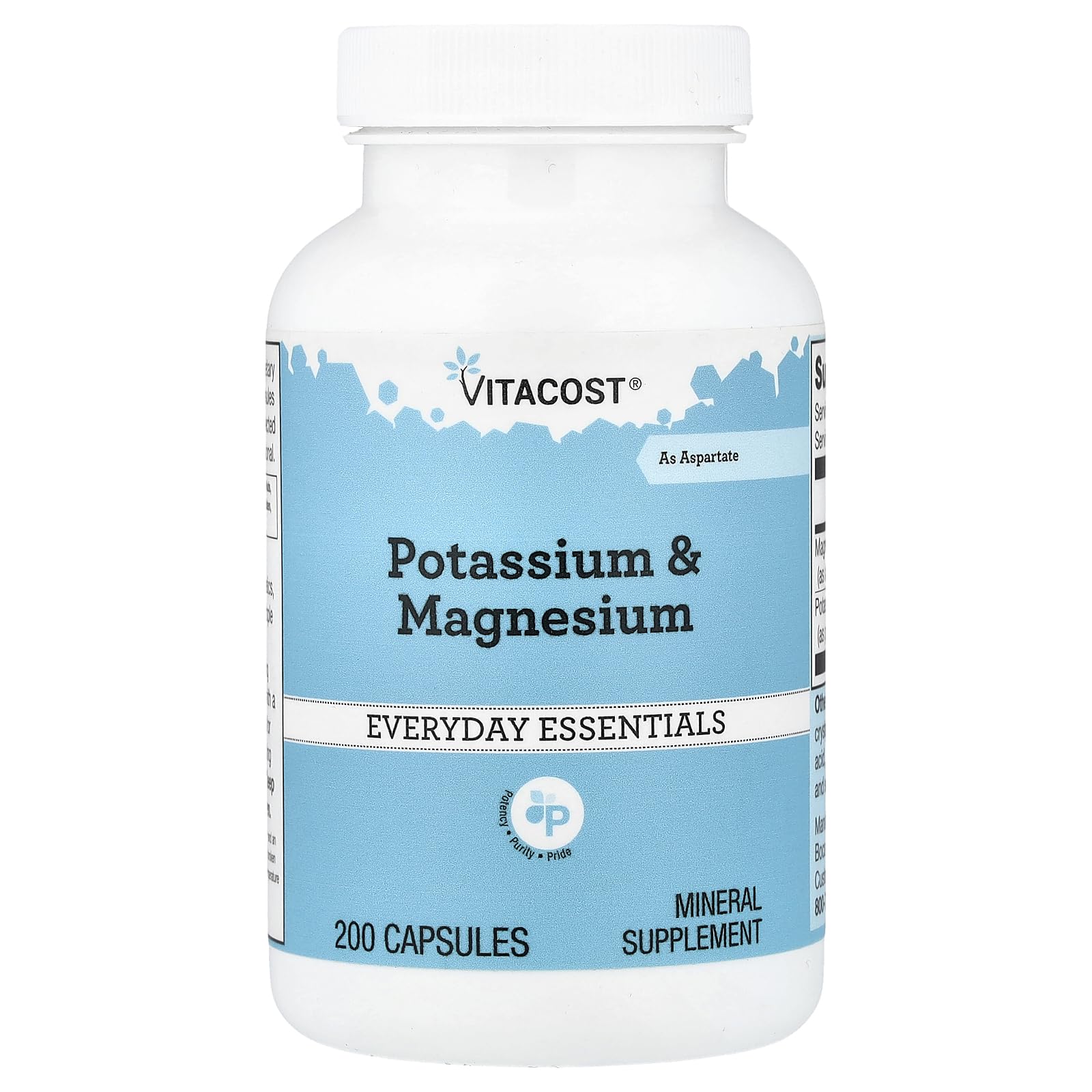 Vitacost Potassium & Magnesium, 200 Capsules