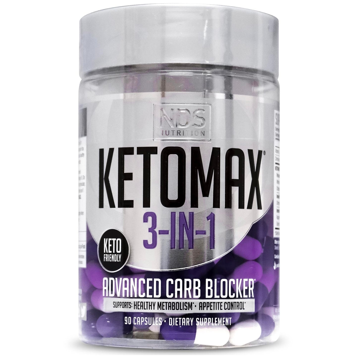 NDS Keto-Max Advanced 3-in-1 Capsules, 90 Count