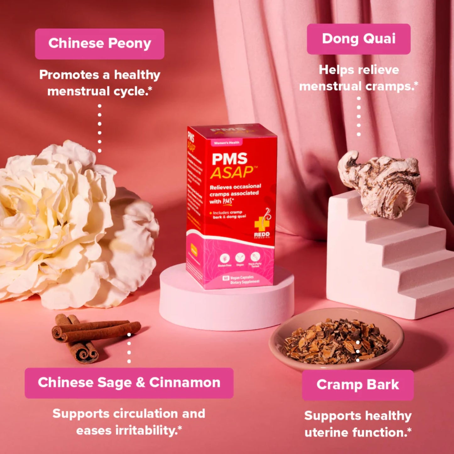 Redd Remedies PMS ASAP Capsule 60 Count