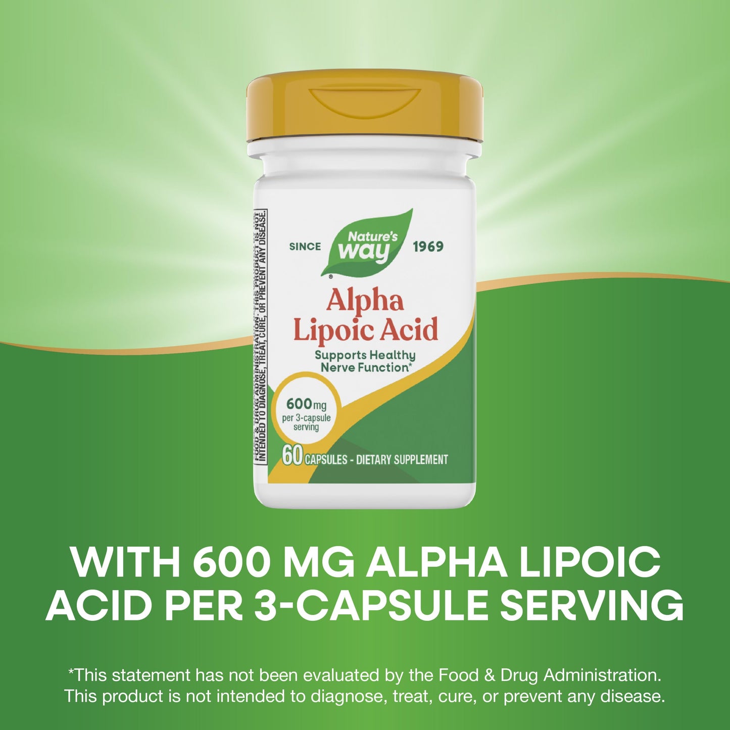 Nature's Way Alpha Lipoic Acid Capsules, 60 Count