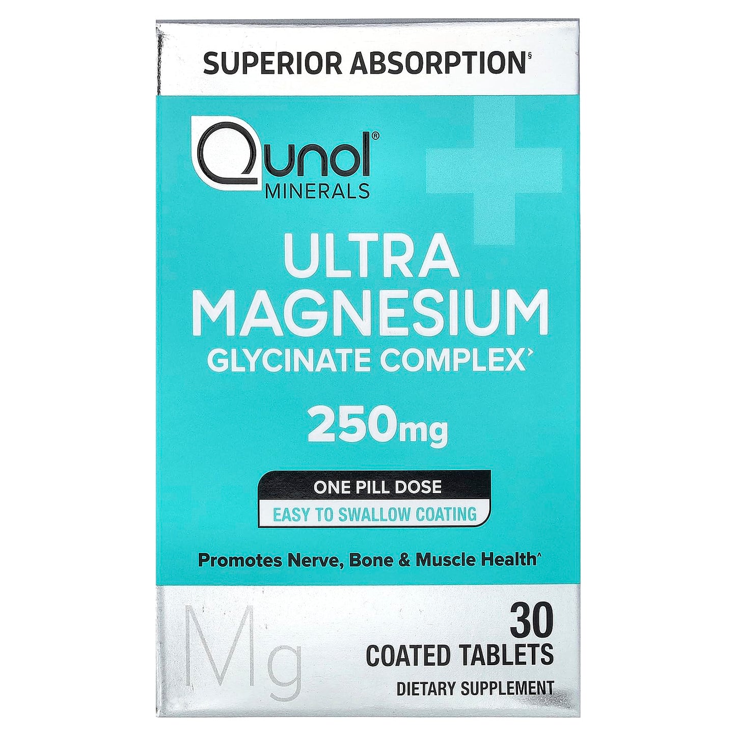 Qunol Ultra Magnesium 250 mg Tablet, 30 Count
