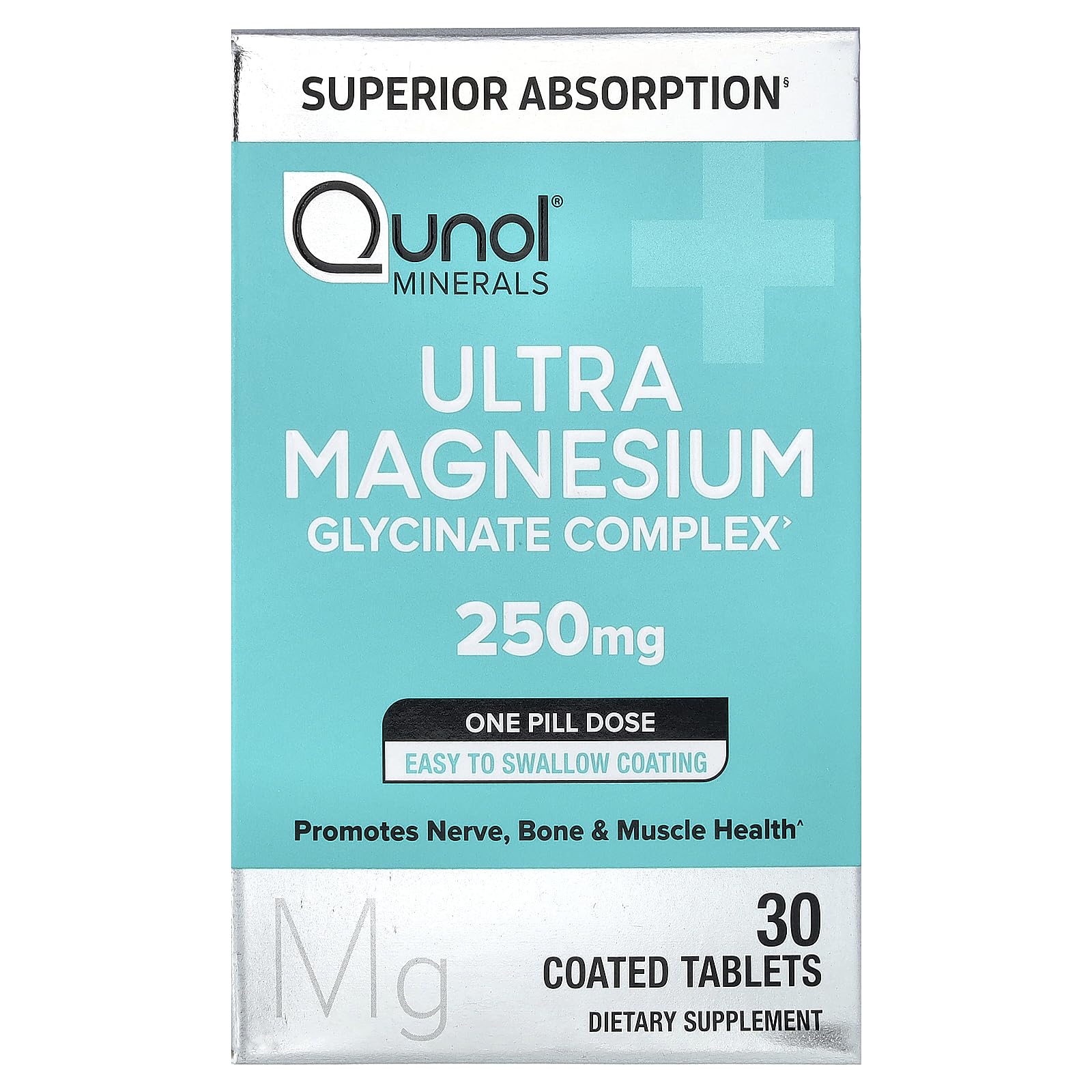 Qunol Ultra Magnesium 250 mg Tablet, 30 Count