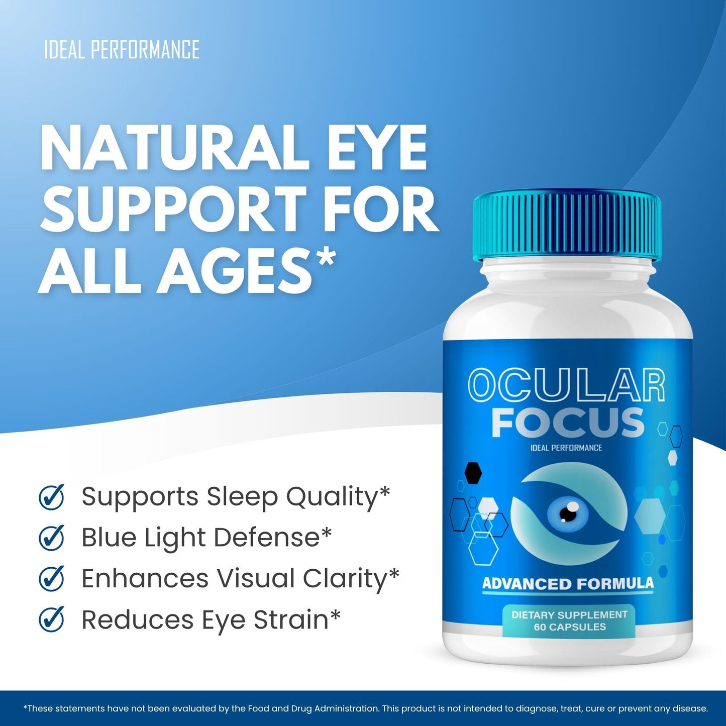 IDEAL PERFORMANCE Ocular Focus Vision Support Capsule 120
