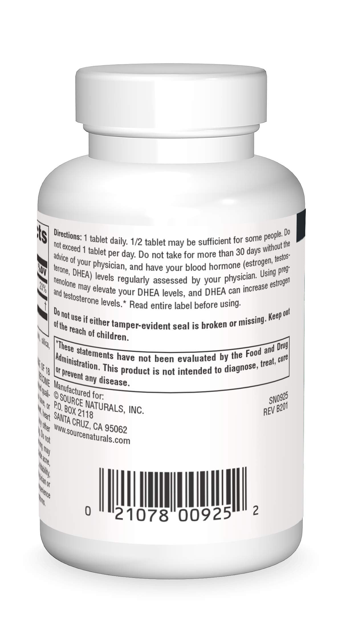 Source Naturals Pregnenolone 50mg Tablets 120