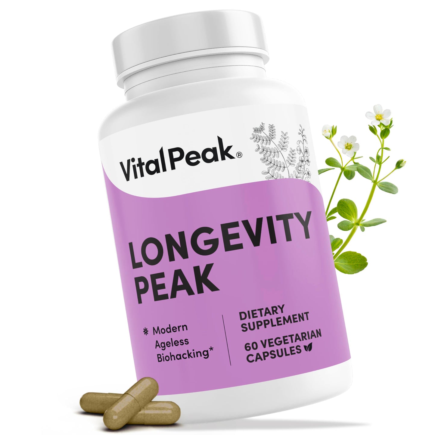 Vital Peak Longevity Peak Capsules 60 Count