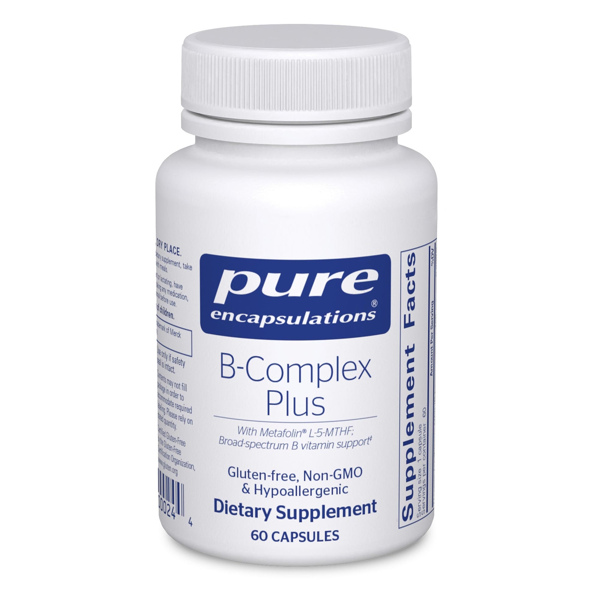 Pure Encapsulations B-Complex Plus, 60 Capsules