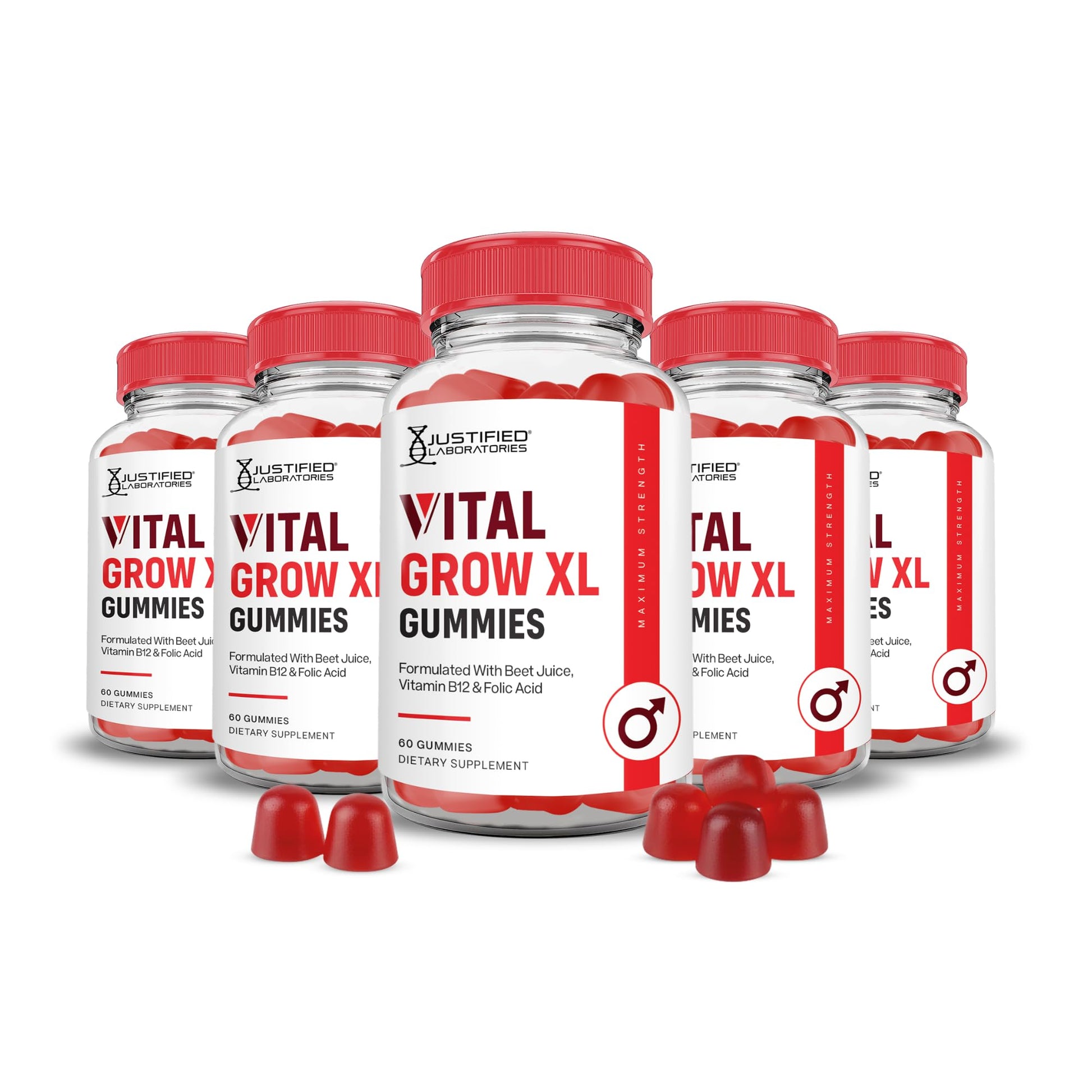 Justified Laboratories Vital Grow XL Gummies 1000 mg, 300 Count