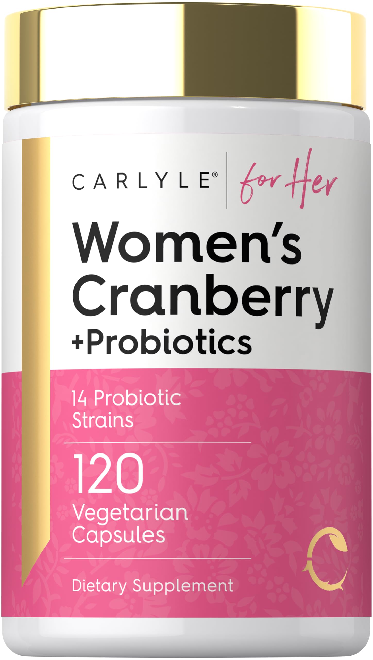 Carlyle Women's Cranberry Plus Probiotics, 120 Capsules