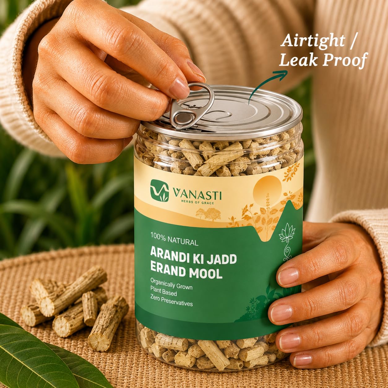 VANASTI Arandmool Powder 3.52 Ounce