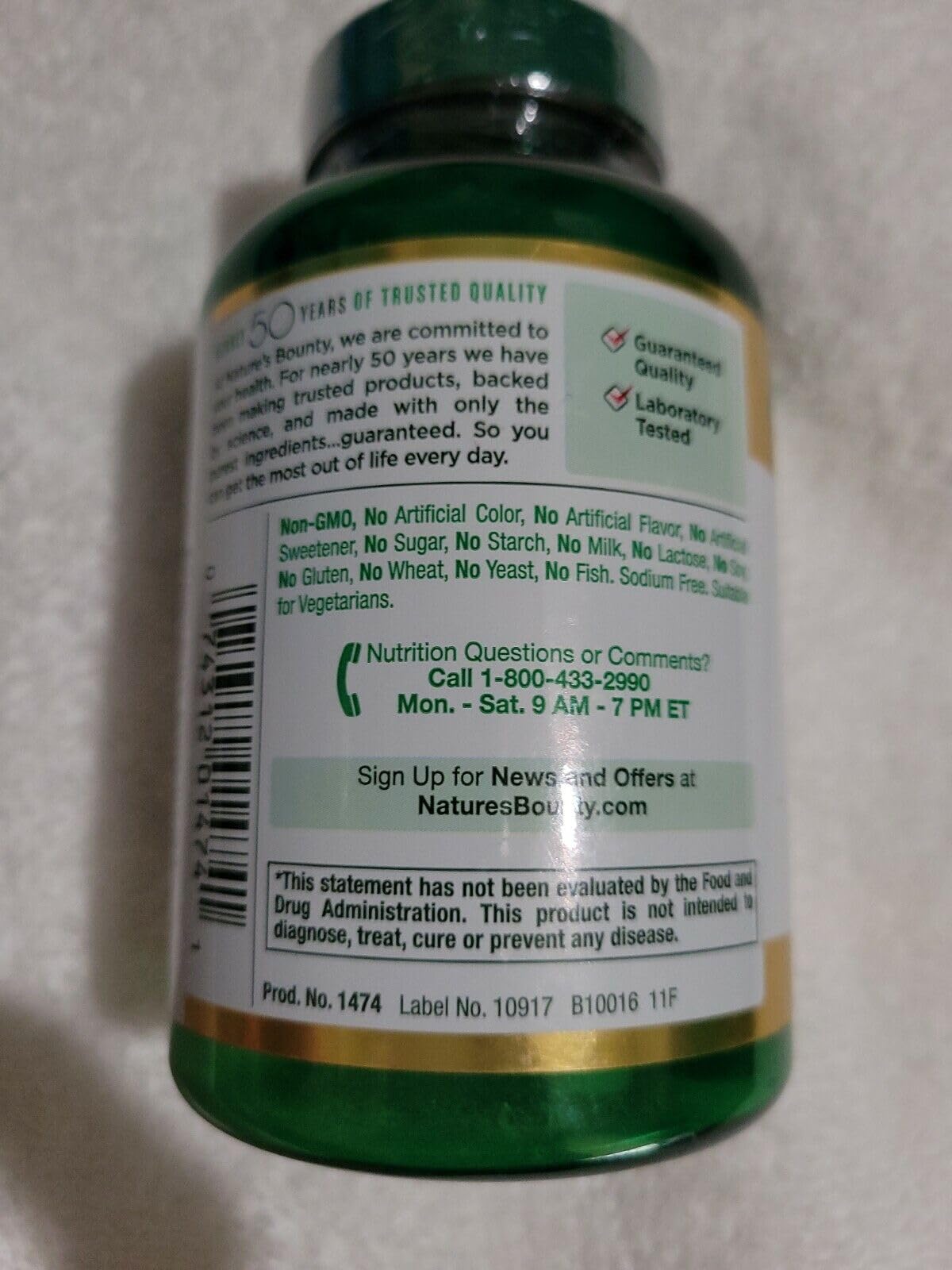 Nature's Bounty Pure Vitamin C 500 mg Tablets, 2250 Count