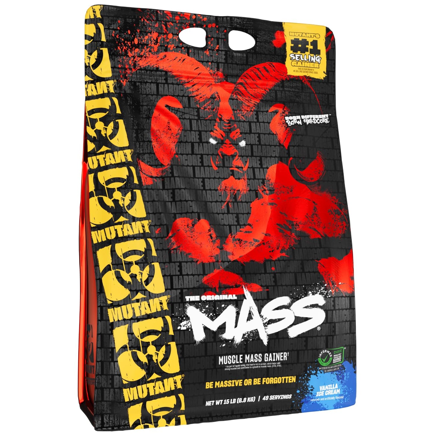 Mutant Mass Weight Gainer Protein Powder - Vanilla Ice Cream, 240 Servings