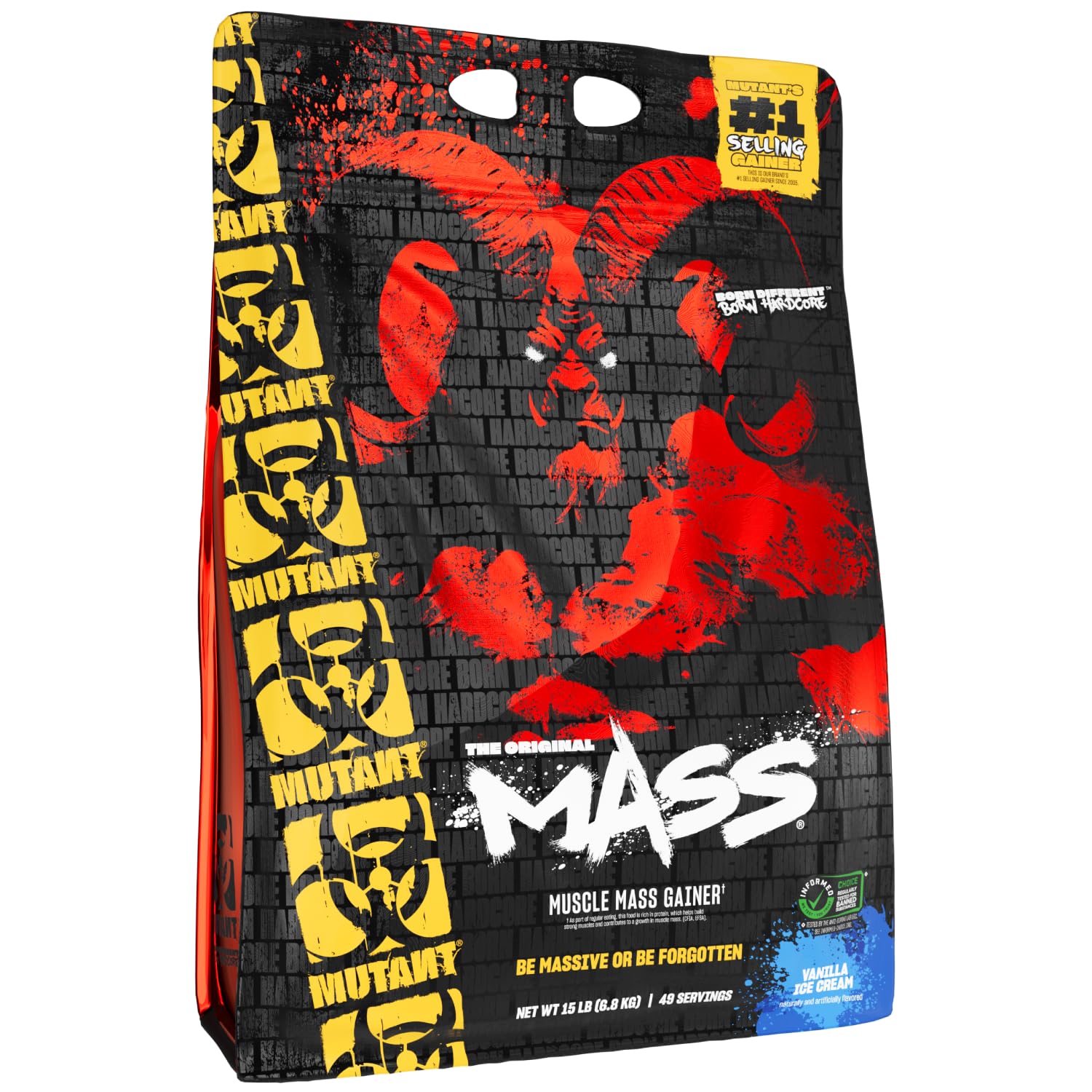 Mutant Mass Weight Gainer Protein Powder - Vanilla Ice Cream, 240 Servings