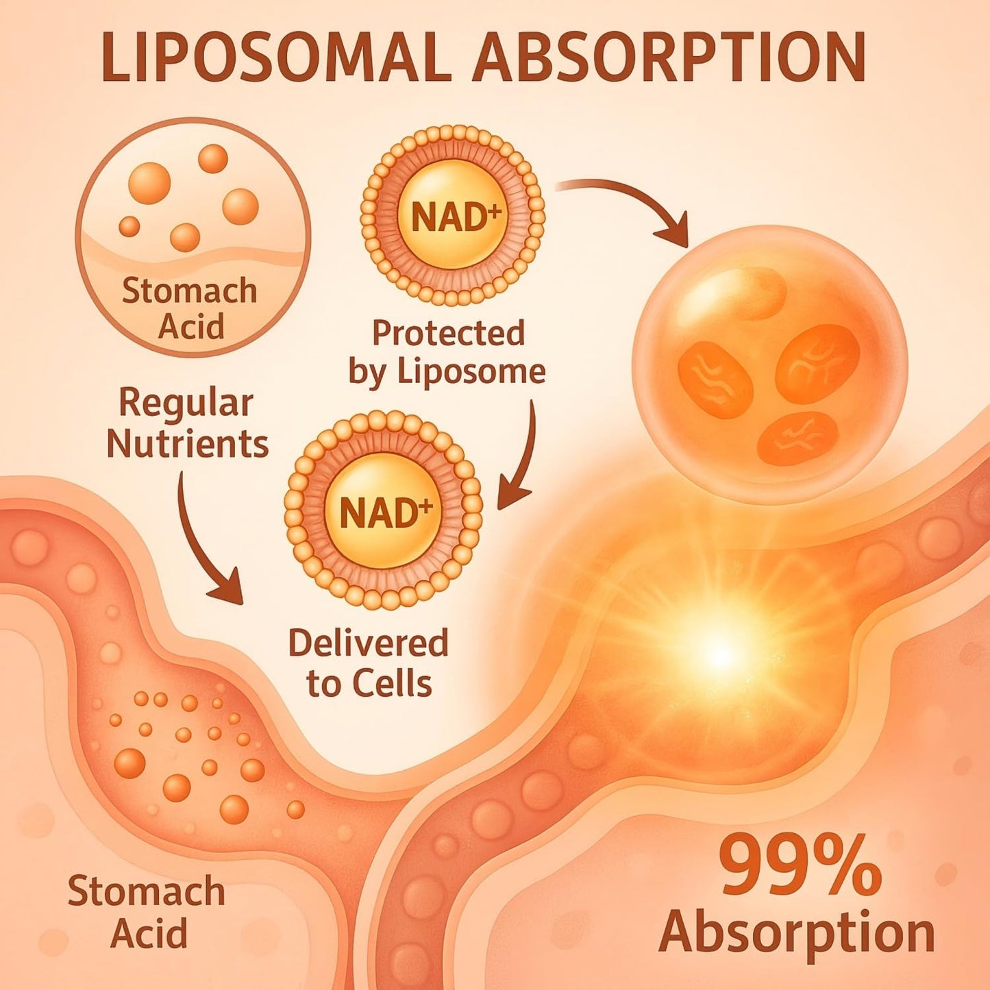 LIGUSTERI Liposomal NAD+ 1500 mg Softgels, 120 Count