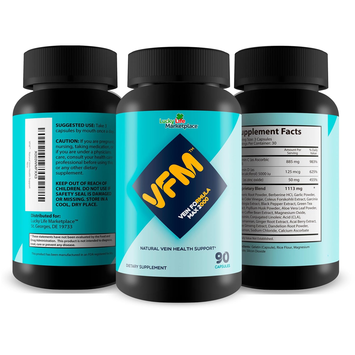 Generic VFM Vein Formula Max 2000 Capsule 1 Count
