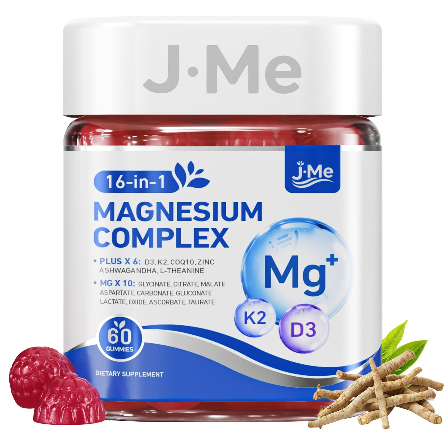 JME Magnesium Complex Sleep Aids for Adults Gummy 60 Count