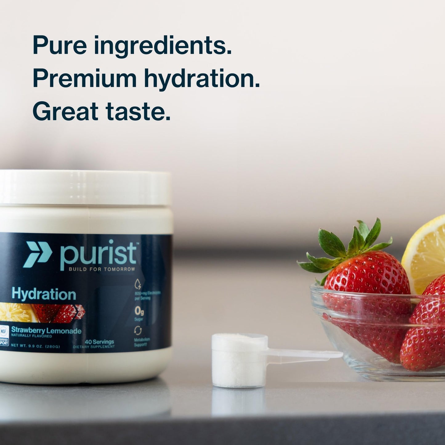 PURIST Electrolyte Powder Peach Mango 8