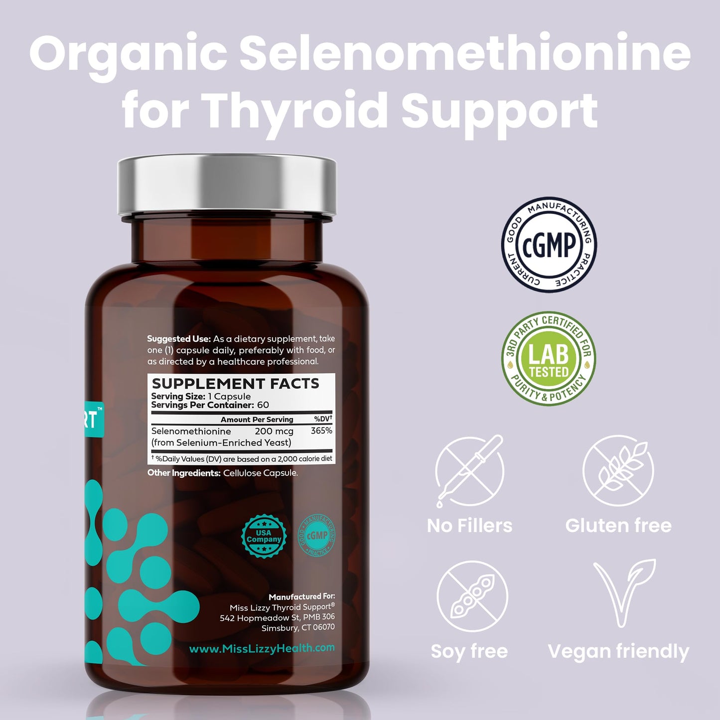 Miss Lizzy Thyroid Support ThyroConvert Capsule 60 Count