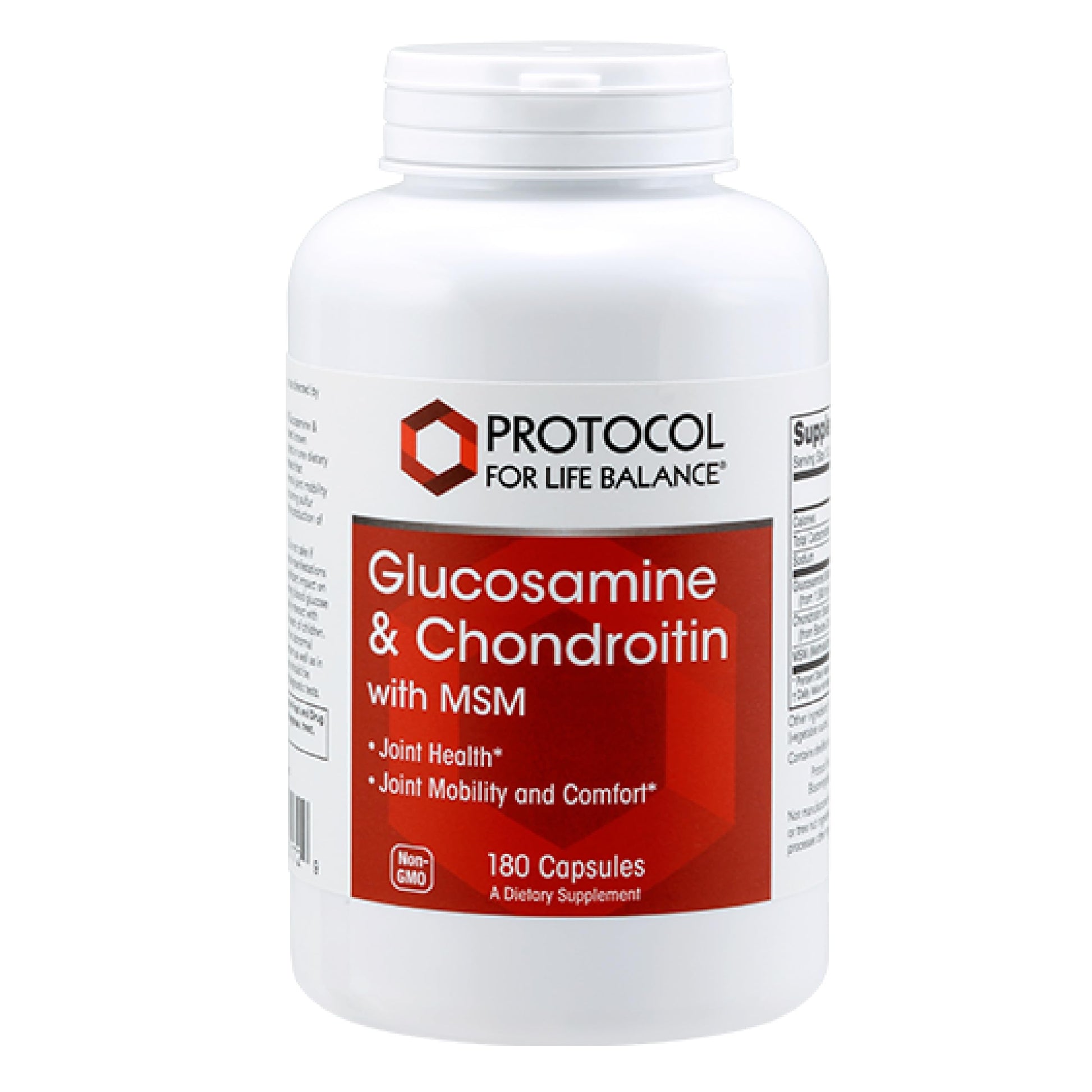 PROTOCOL FOR LIFE BALANCE Glucosamine & Chondroitin with MSM Joint Support 180 Veg Caps