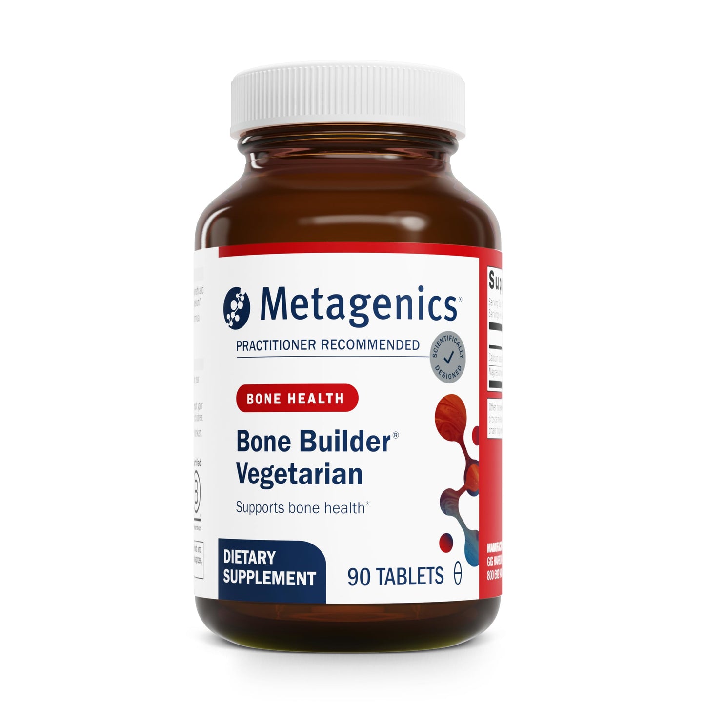 Metagenics Bone Builder Vegetarian - Balanced Calcium & Magnesium Mineral Complex Tablet 90 Count