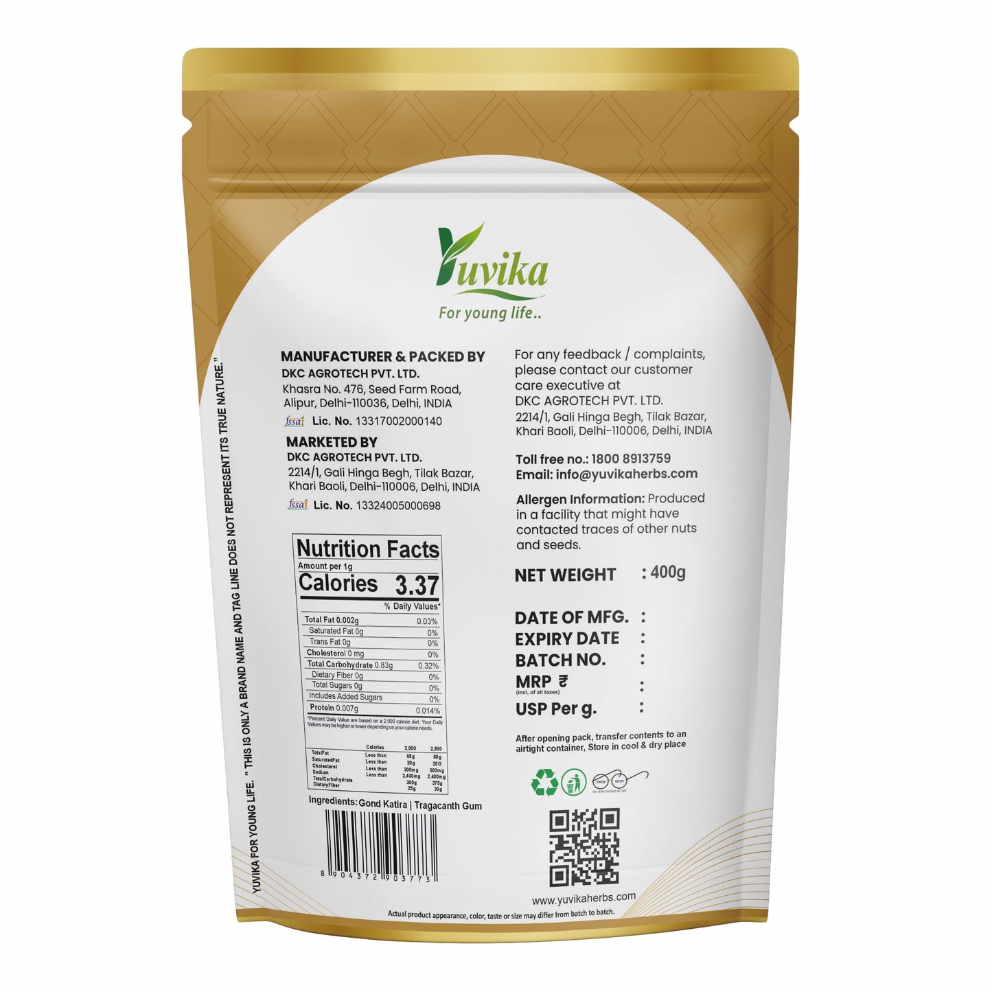 Yuvika Gond Katira Tragacanth Gum Gummy 1
