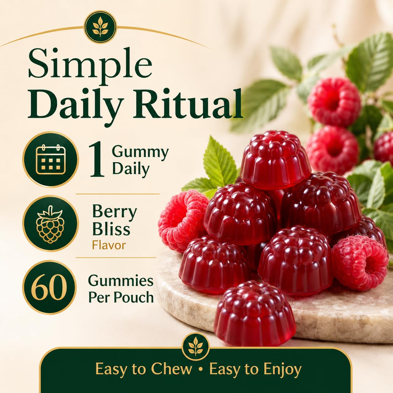 IRMI Jevawell Probiotic Kombucha Gummies, 60 Count