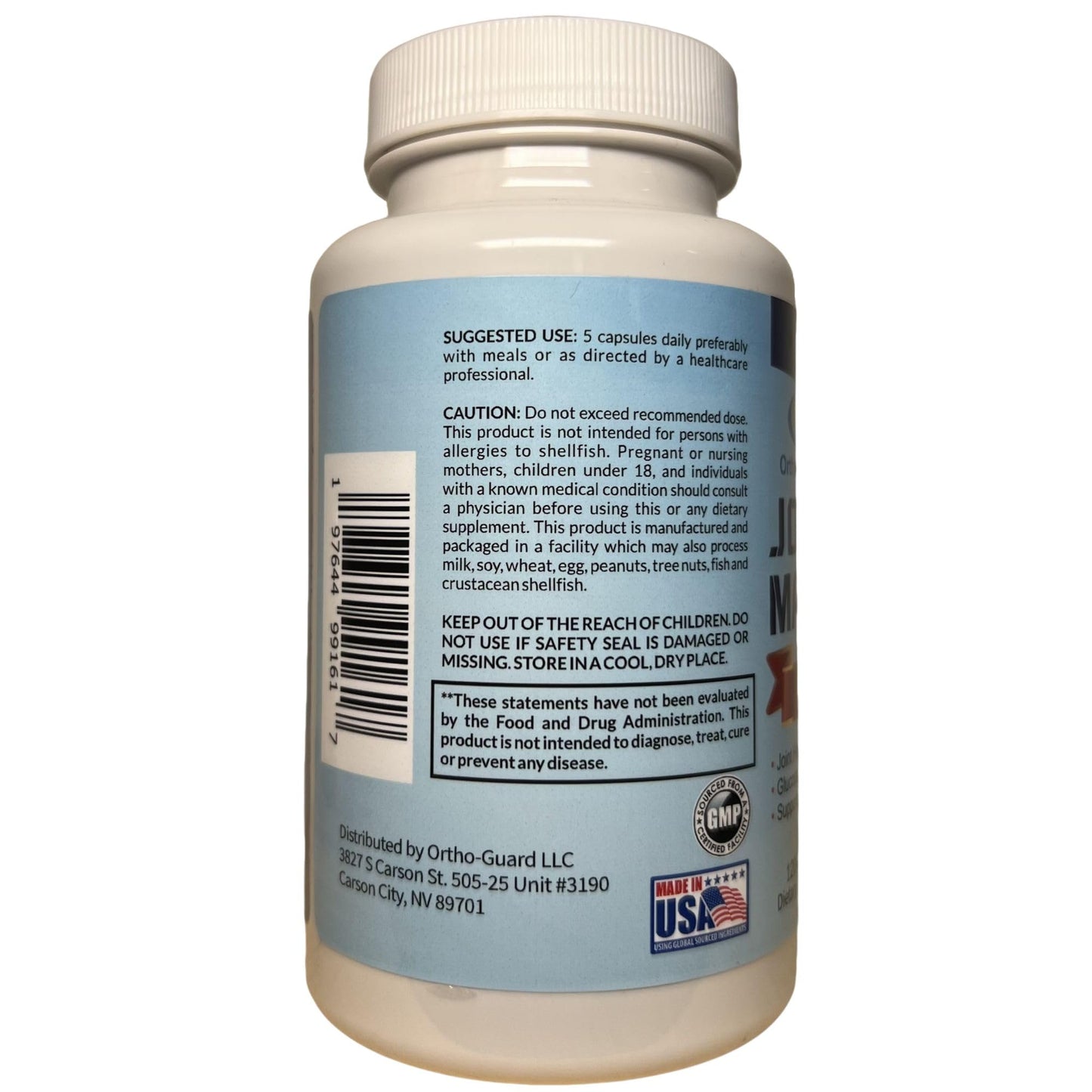 ORTHO-VITAMIN Joint Matrix, Glucosamine Chondroitin MSM Complex, 120 Capsules
