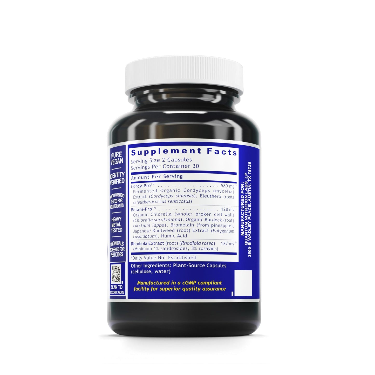 Quantum Nutrition Adrenal Support Capsules, 60 Count