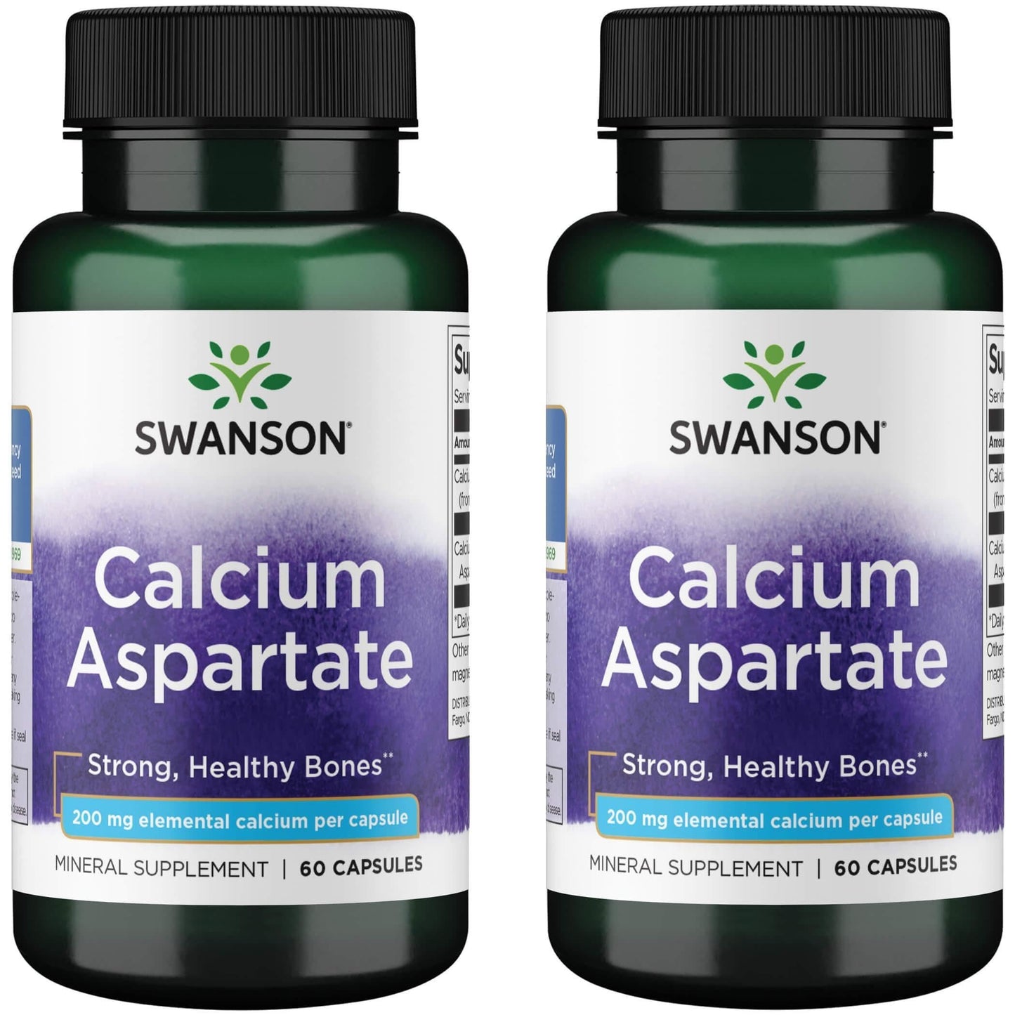 Swanson Calcium Aspartate Capsules 120 Count