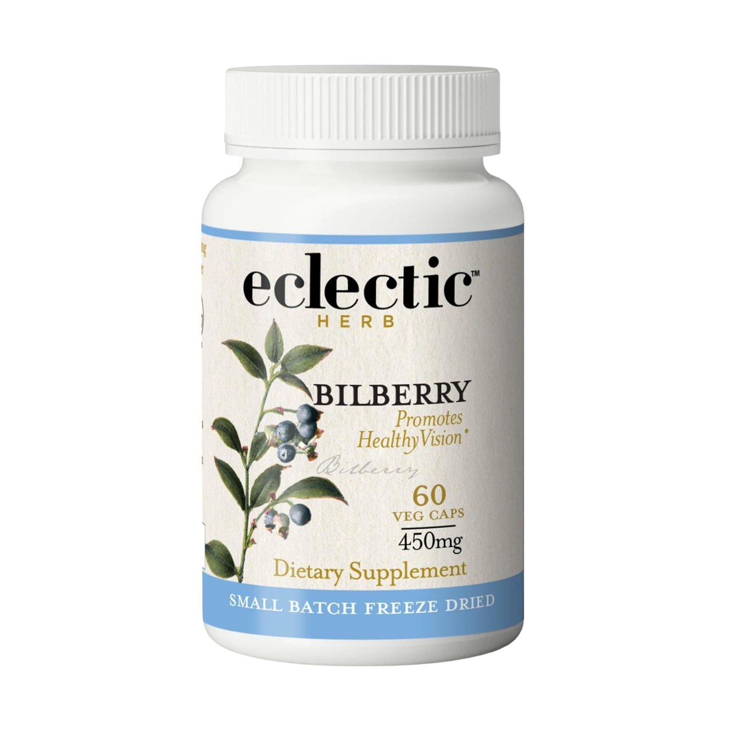 ECLECTIC INSTITUTE Bilberry Capsules, 60 Capsules