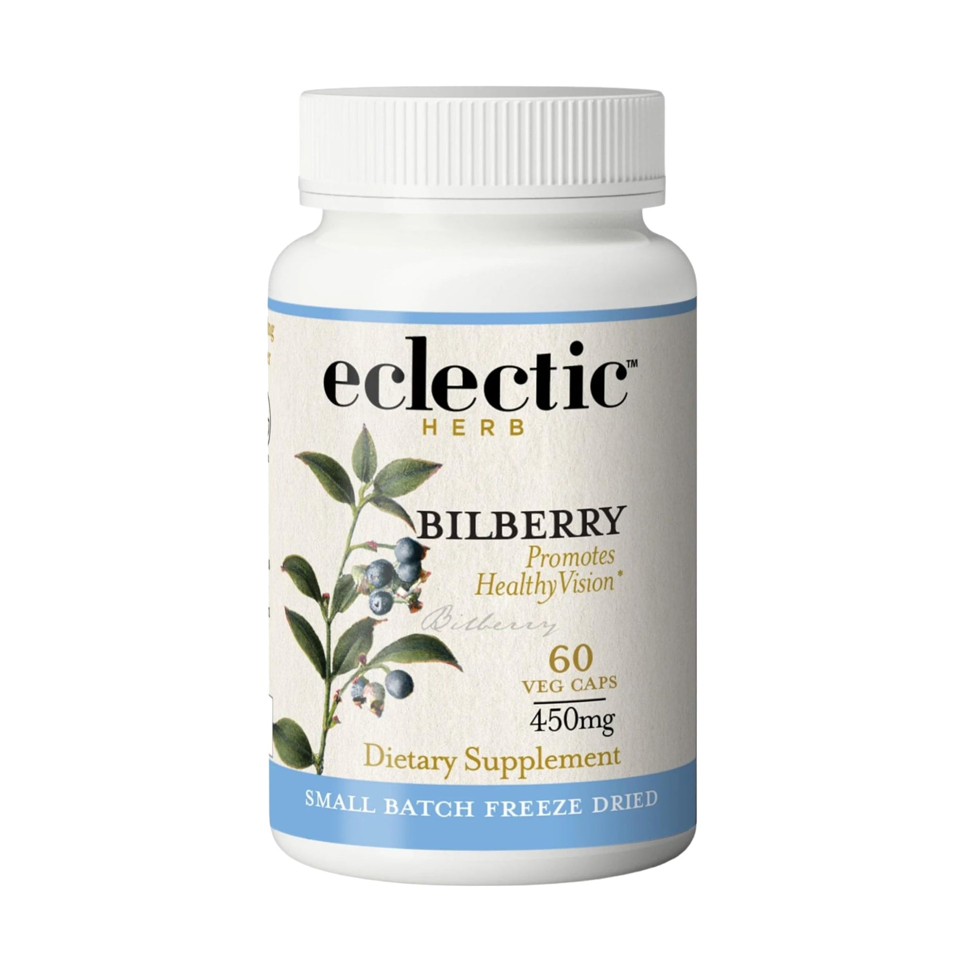 ECLECTIC INSTITUTE Bilberry Capsules, 60 Capsules