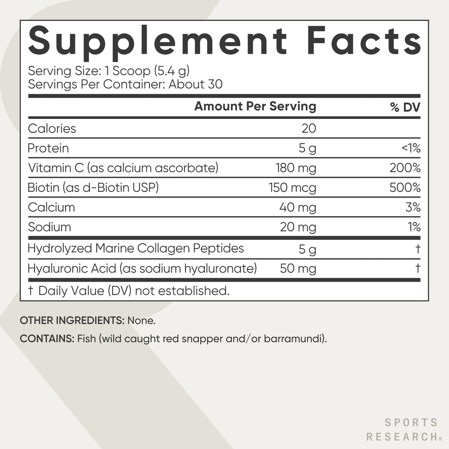Sports Research Collagen Beauty Complex Powder 5.75 oz