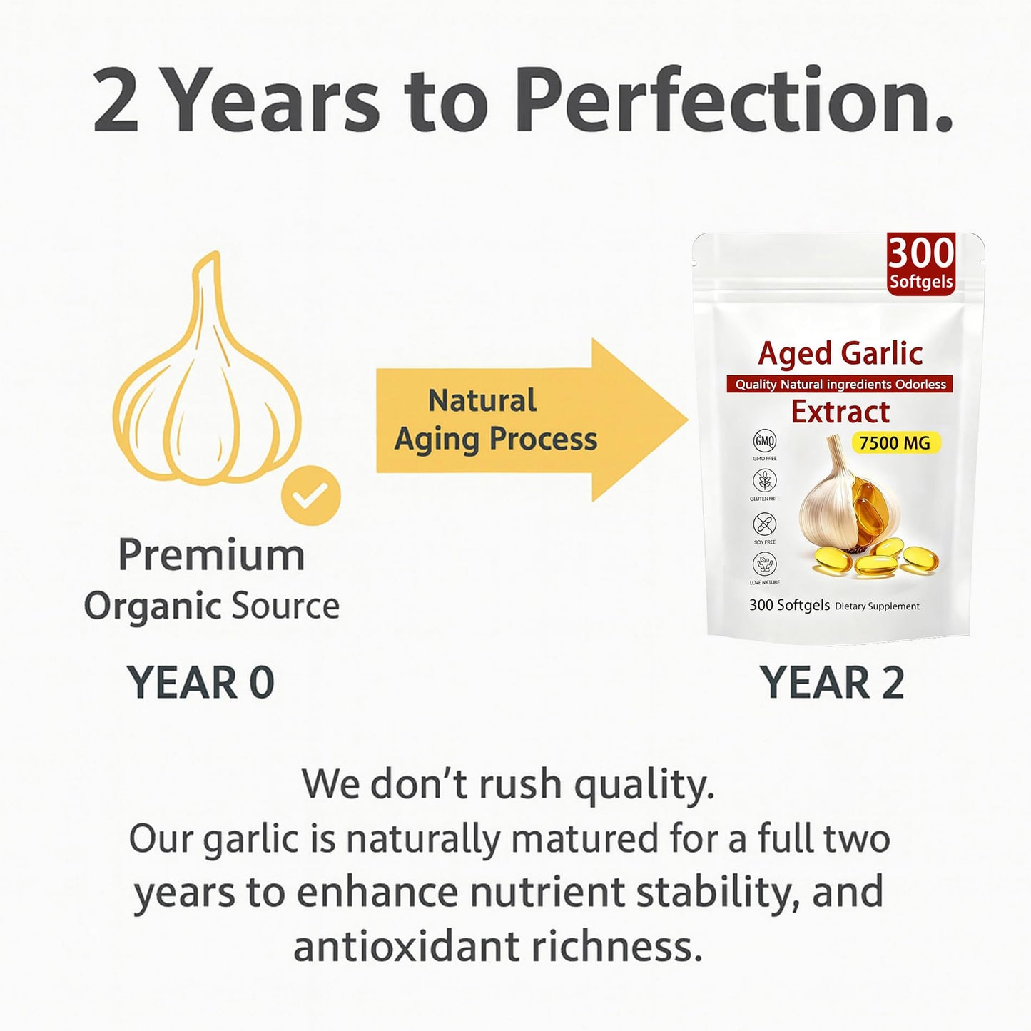 NAPEXIX Aged Garlic Extract Softgels 300