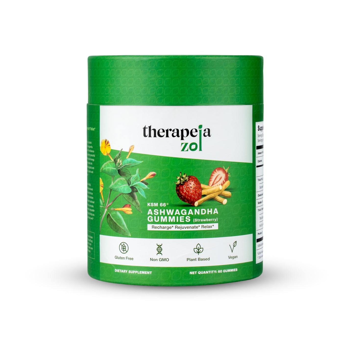 Therapeia Zoi KSM 66 Ashwagandha Gummies, 60 Count