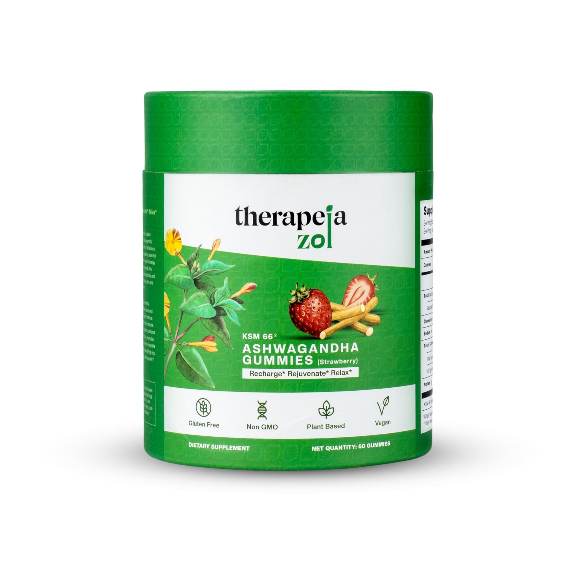 Therapeia Zoi KSM 66 Ashwagandha Gummies, 60 Count
