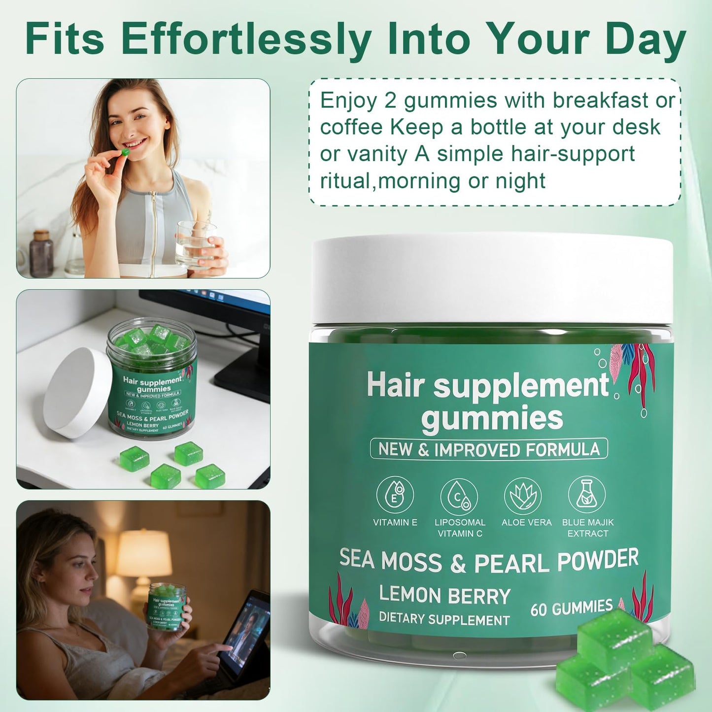 YATIME Hair Loss Gummies Gummy 60 Count