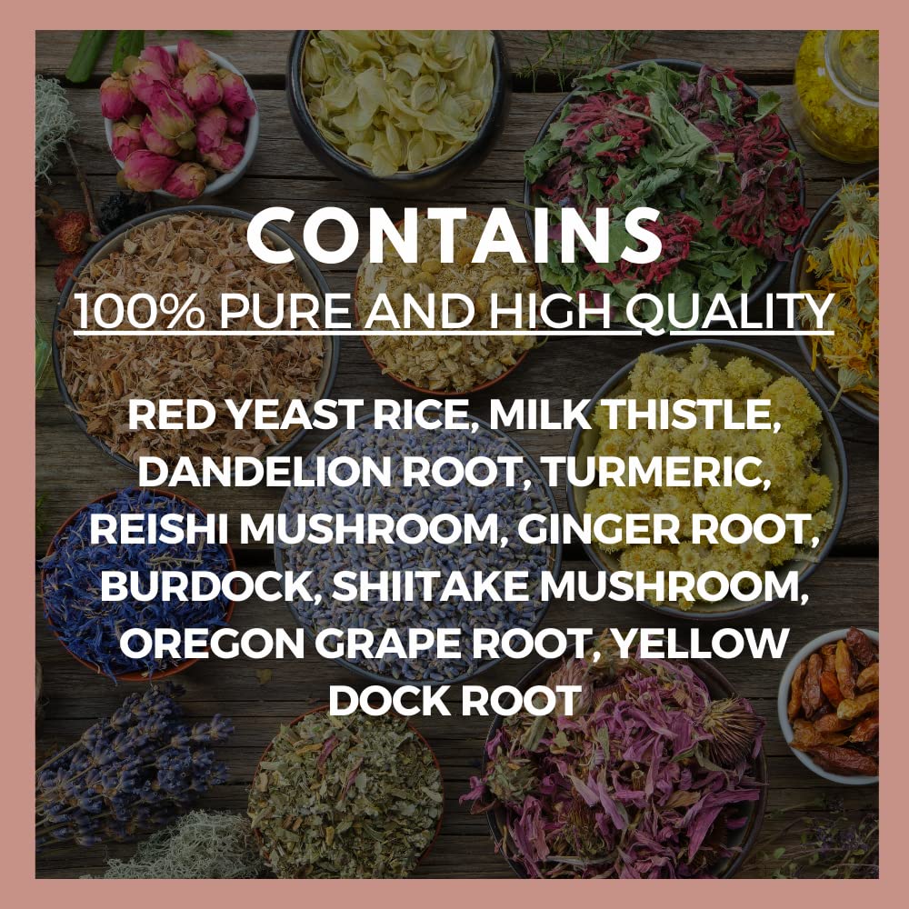 Remedy’s Nutrition Red Yeast Rice with Liver Safeguard (Herbal Proprietary Blend), 1,000 mg, 60 Capsules