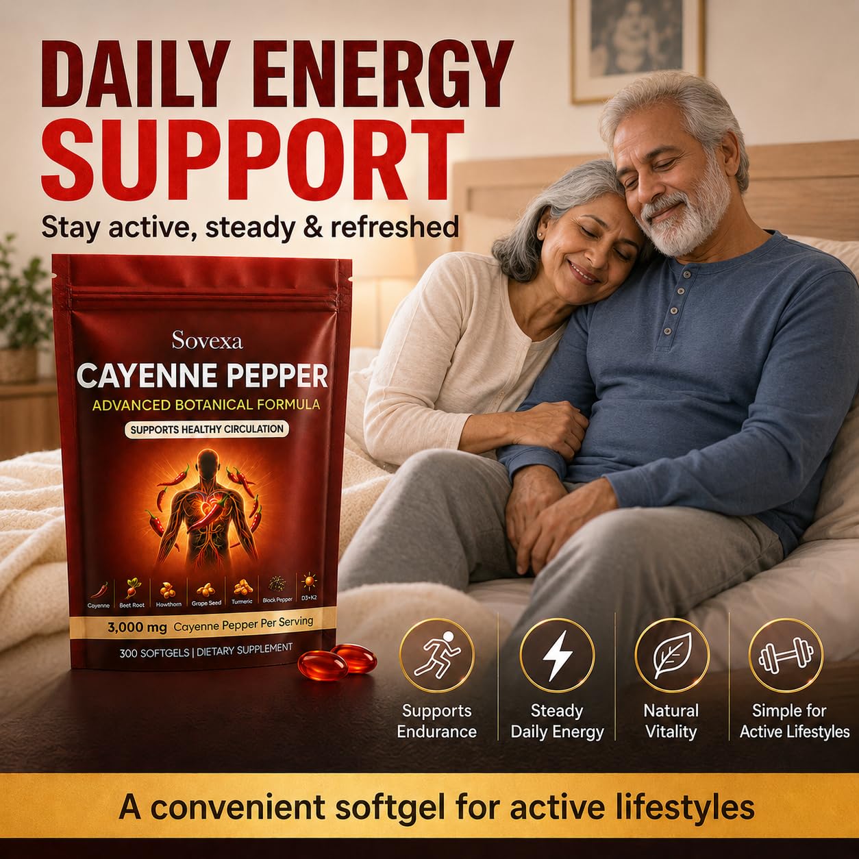 WDVNEX Sovexa Cayenne Pepper Softgels 300