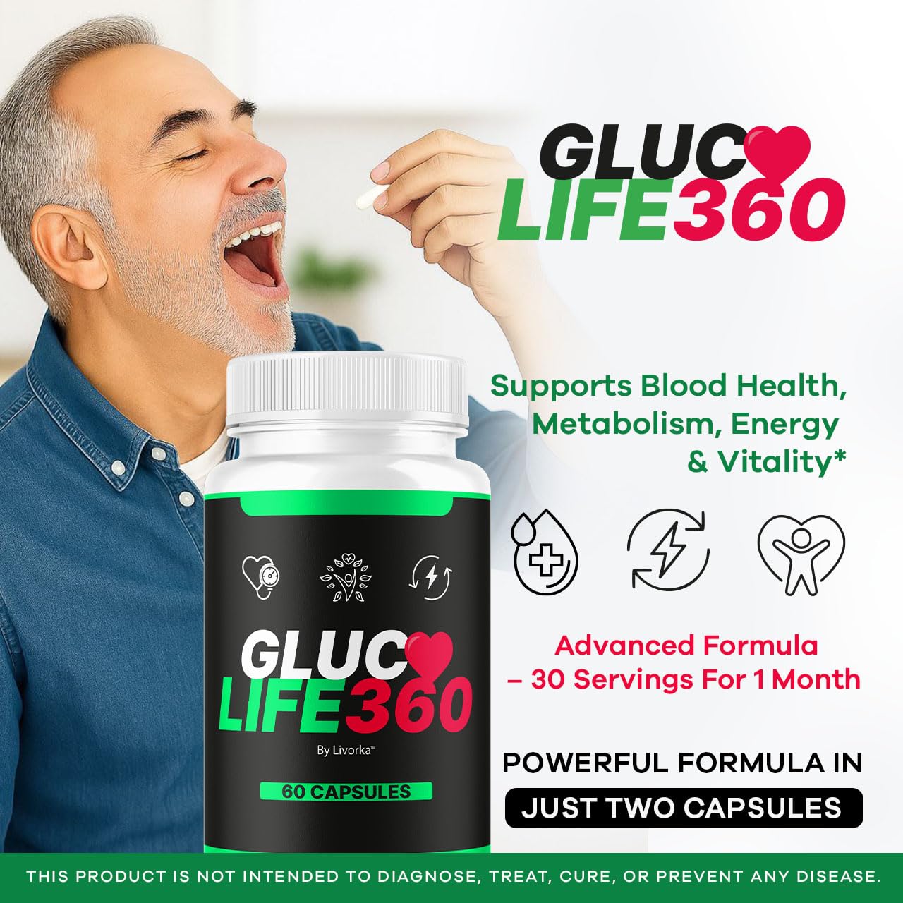 LIVORKA GlucoLife 360 Capsules 300