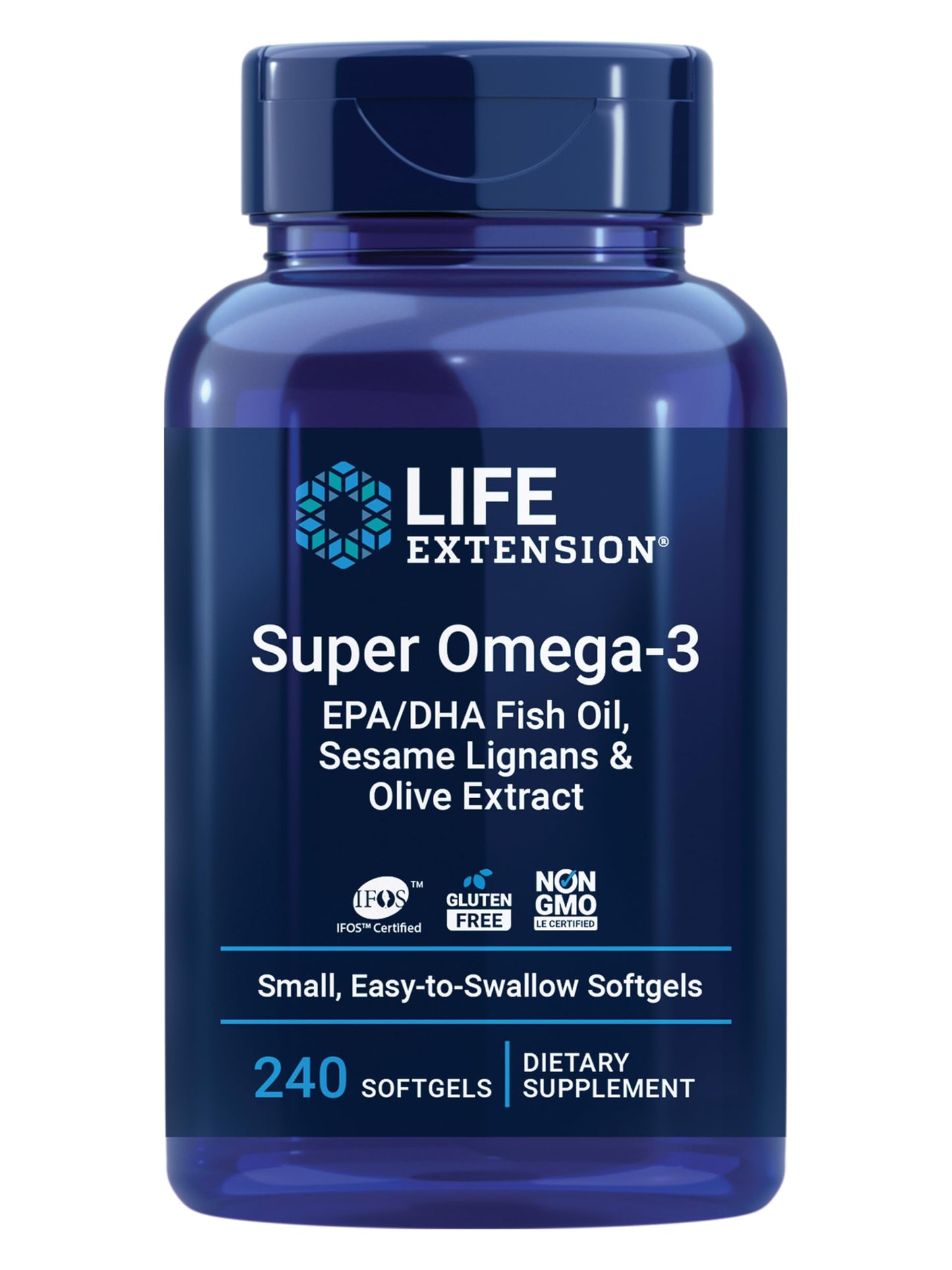 Life Extension Super Omega-3 EPA/DHA Fish Oil Softgel 240 Softgels