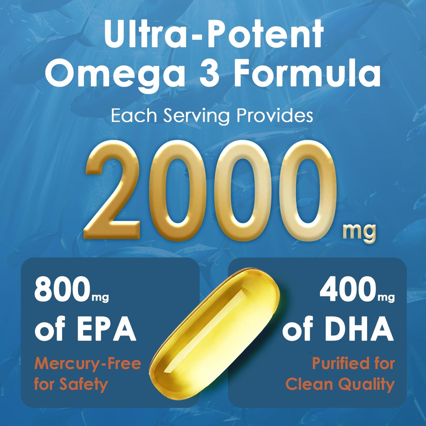 NATURE TARGET Omega 3 Fish Oil Softgels 120